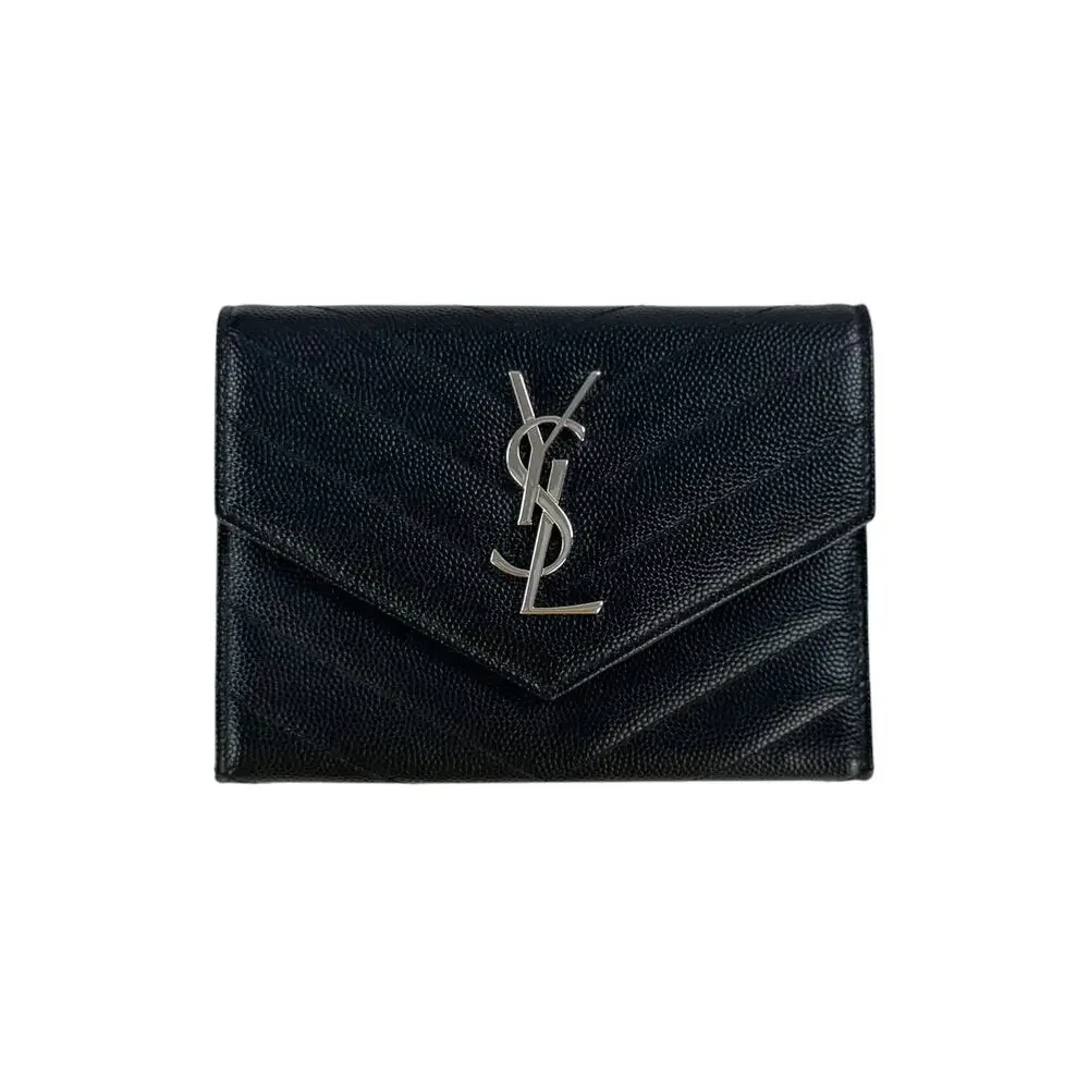 Saint Laurent Cassandre Matelassé Trifold Wallet